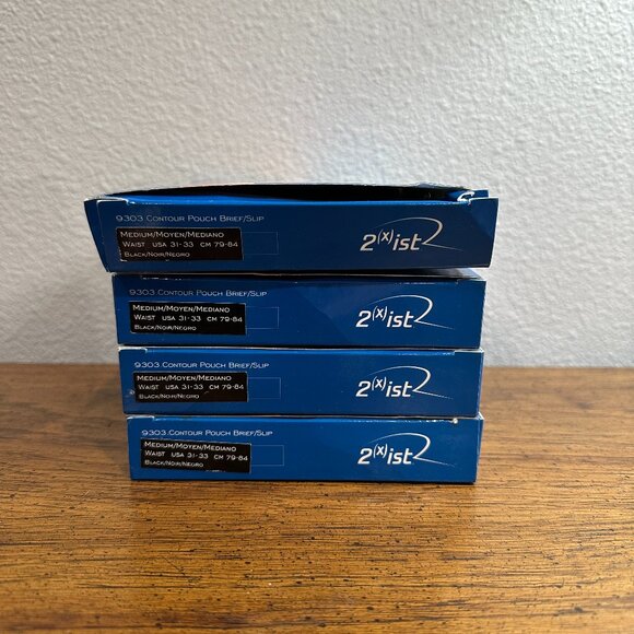 2(x)ist Pulse! Contour Pouch Briefs – Set of 4, Size Medium – Vintage Deadstock, - Picture 5 of 5